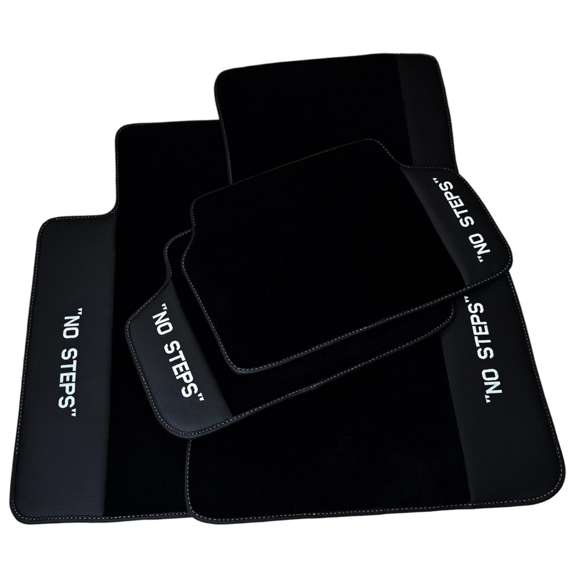 Black Floor Mats For BMW 3 Series F30 No Steps Edition - AutoWin