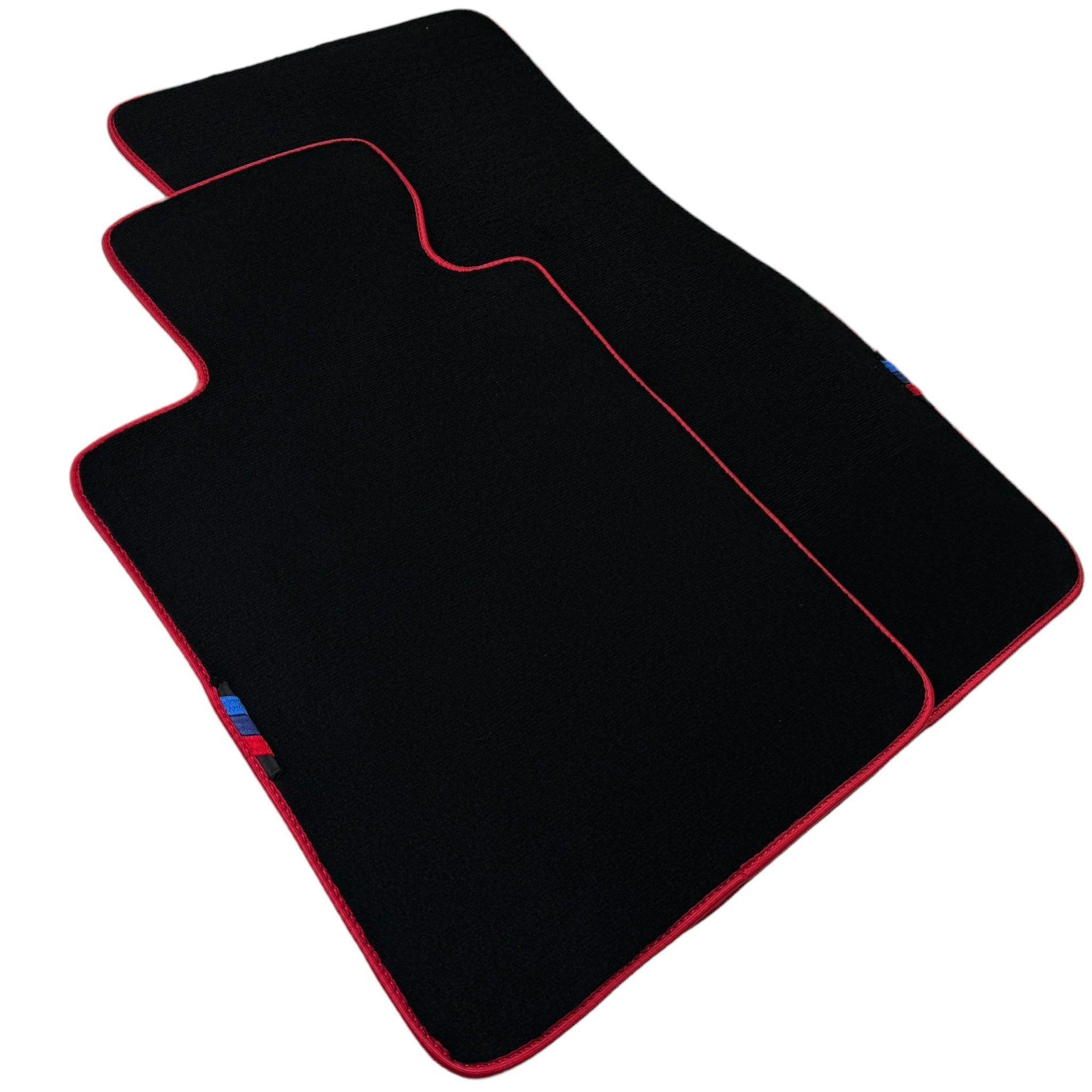 Black Floor Mats For BMW 3 Series F30 | Red Trim - AutoWin