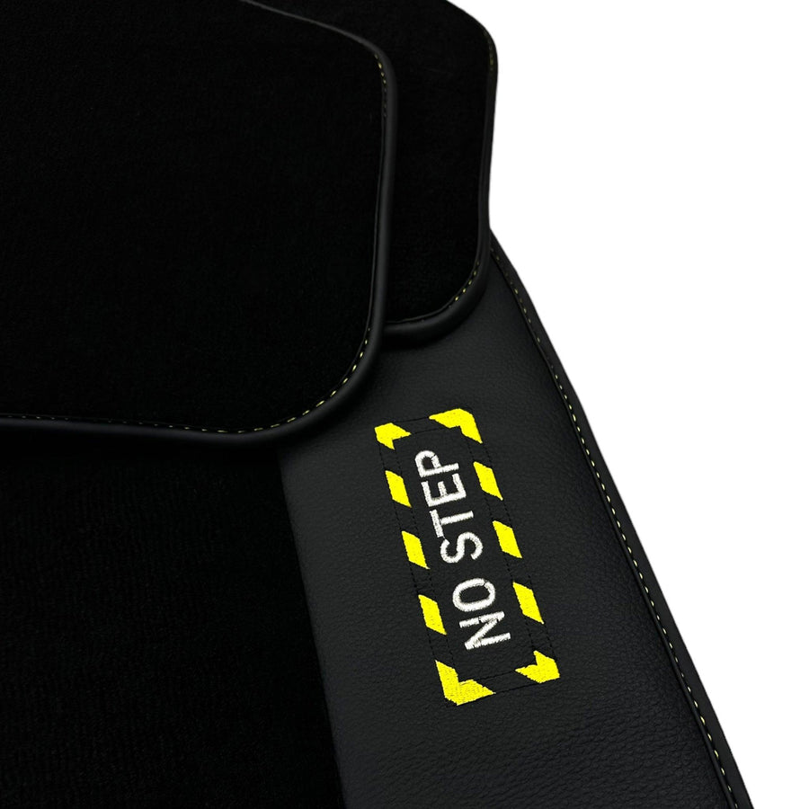 Black Floor Mats For BMW M4 Series F82 | Fighter Jet Edition AutoWin Brand - AutoWin