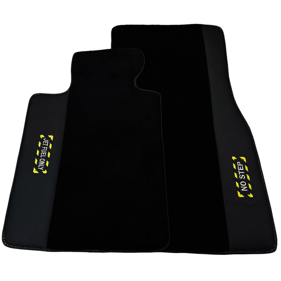 Black Floor Mats For BMW M4 Series F82 | Fighter Jet Edition AutoWin Brand - AutoWin