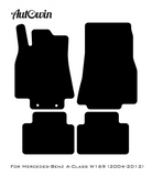 Black Floor Mats For Mercedes Benz A-Class W169 (2004-2012) | AutoWin Edition - AutoWin