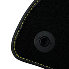 Black Floor Mats For Mercedes Benz C-Class C205 Coupe (2015-2018) | Fighter Jet Edition - AutoWin