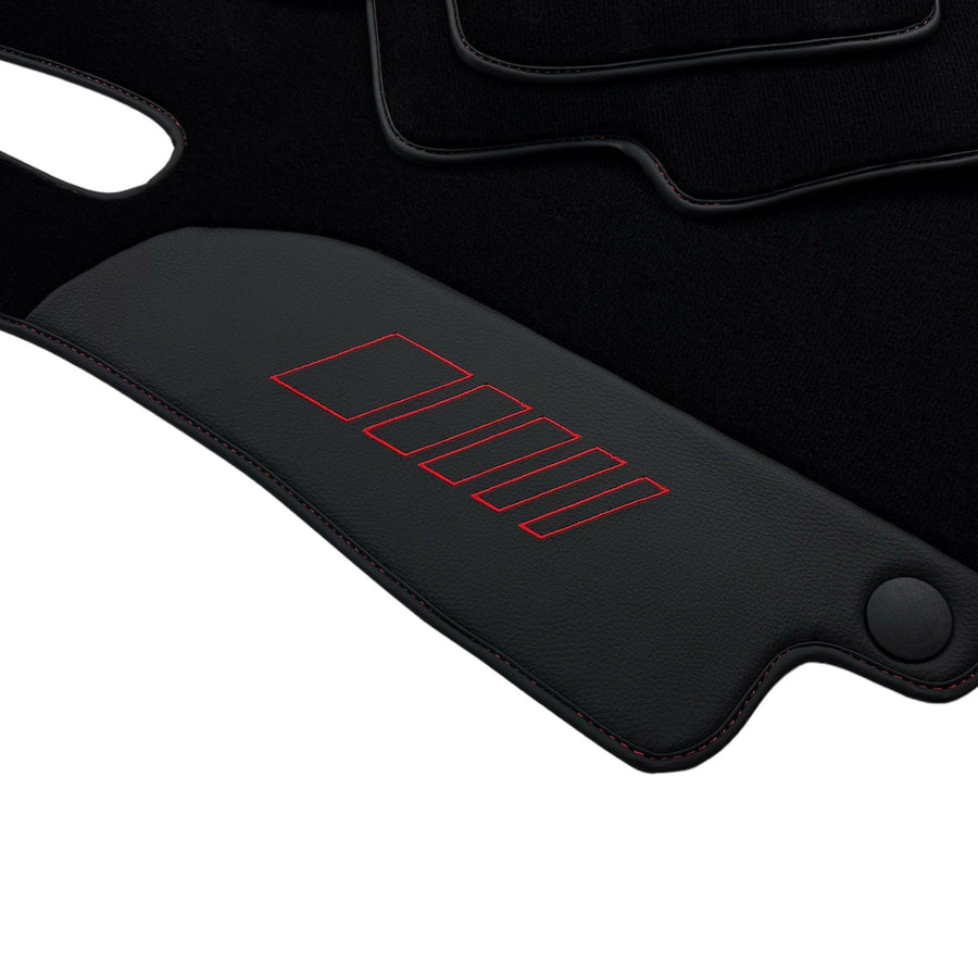 Black Floor Mats For Mercedes Benz C-Class W203 Sedan (2000-2007) | AutoWin Edition - AutoWin
