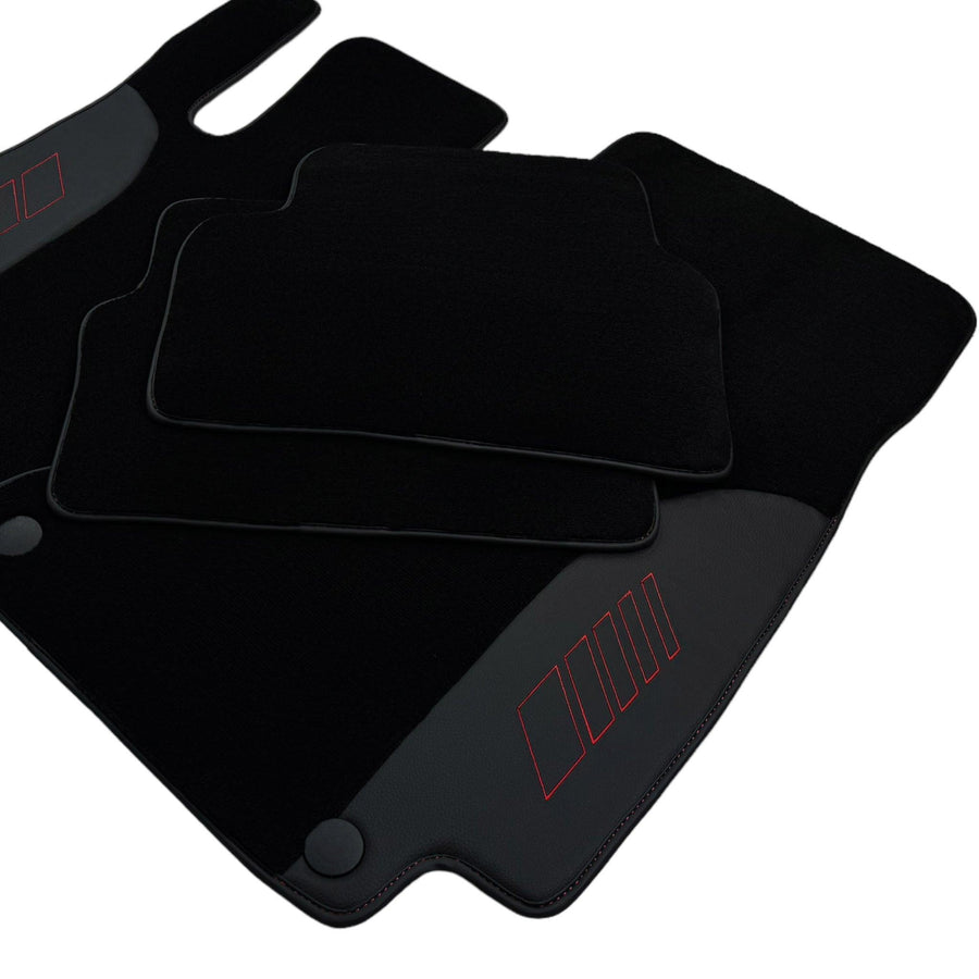 Black Floor Mats For Mercedes Benz C-Class W203 Sedan (2000-2007) | AutoWin Edition - AutoWin
