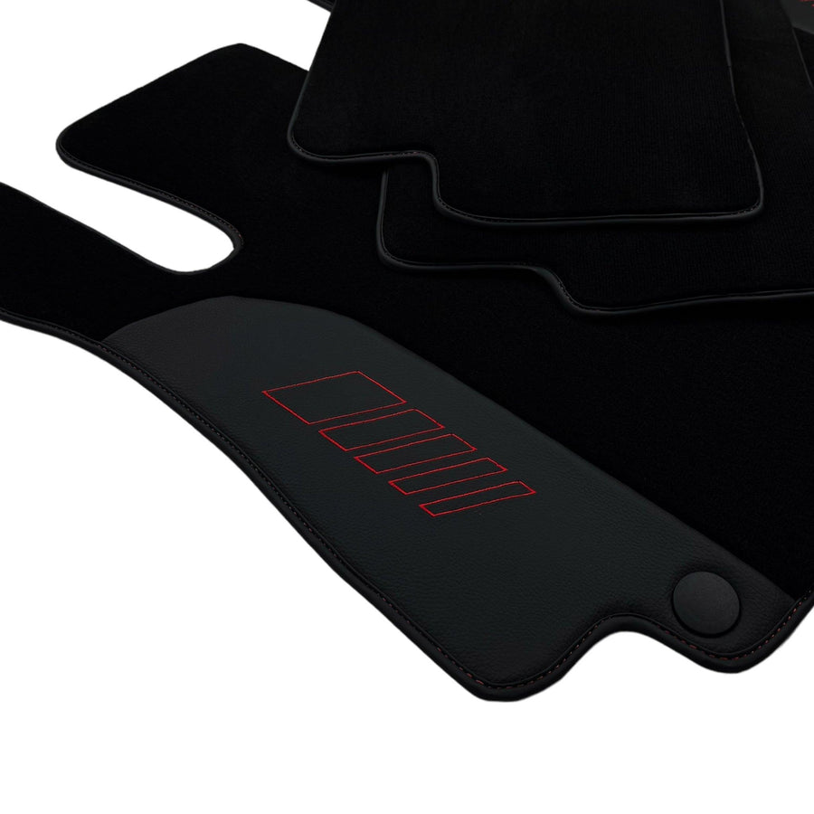 Black Floor Mats For Mercedes Benz CLA-Class X118 Shooting Brake (2019-2023) | AutoWin Edition - AutoWin