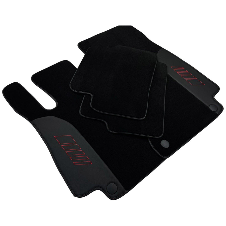 Black Floor Mats For Mercedes Benz CLA-Class X118 Shooting Brake (2019-2023) | AutoWin Edition - AutoWin