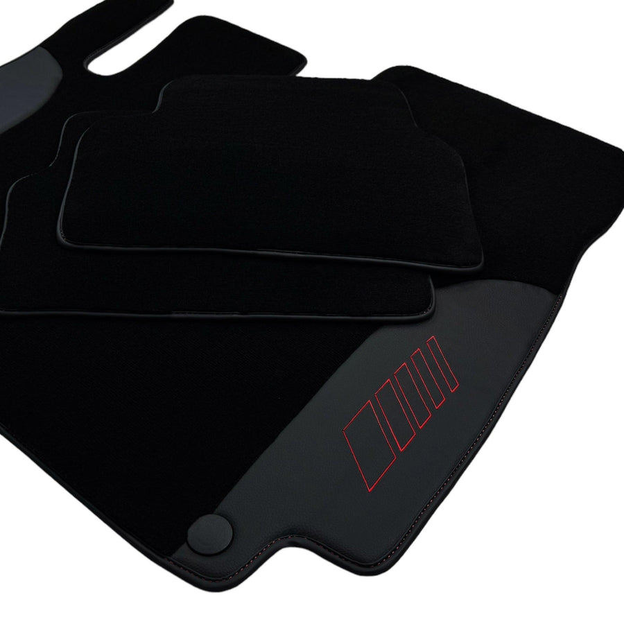 Black Floor Mats For Mercedes Benz CLA-Class X118 Shooting Brake (2019-2023) | AutoWin Edition - AutoWin