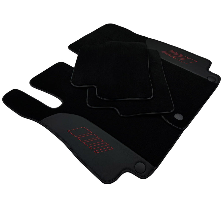 Black Floor Mats For Mercedes Benz CLA-Class X118 Shooting Brake (2019-2023) | AutoWin Edition - AutoWin