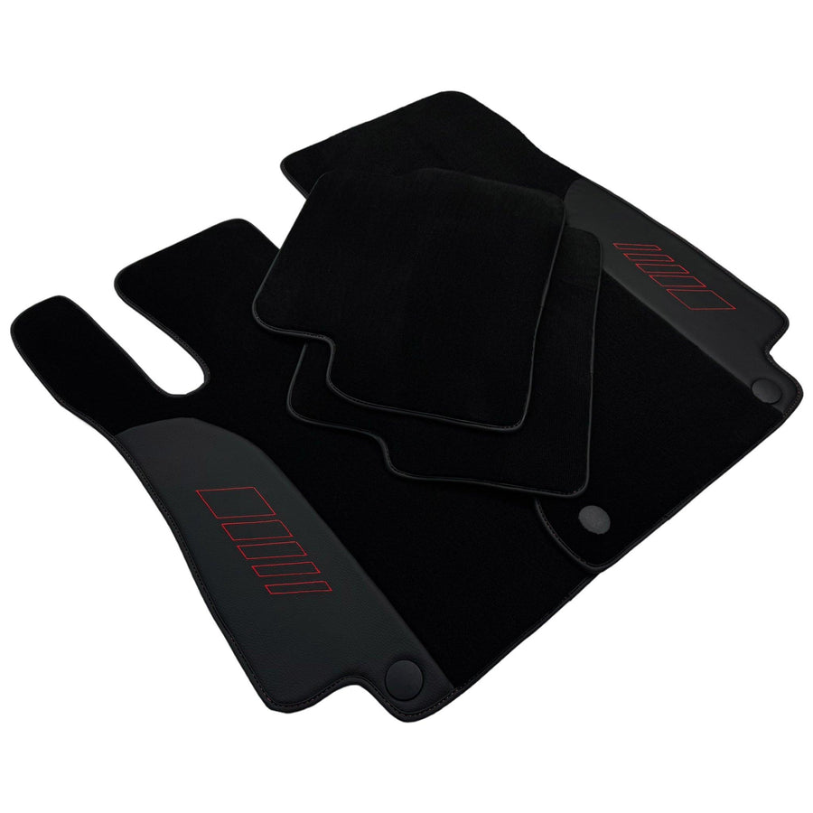 Black Floor Mats For Mercedes Benz CLA-Class X118 Shooting Brake (2019-2023) | AutoWin Edition - AutoWin