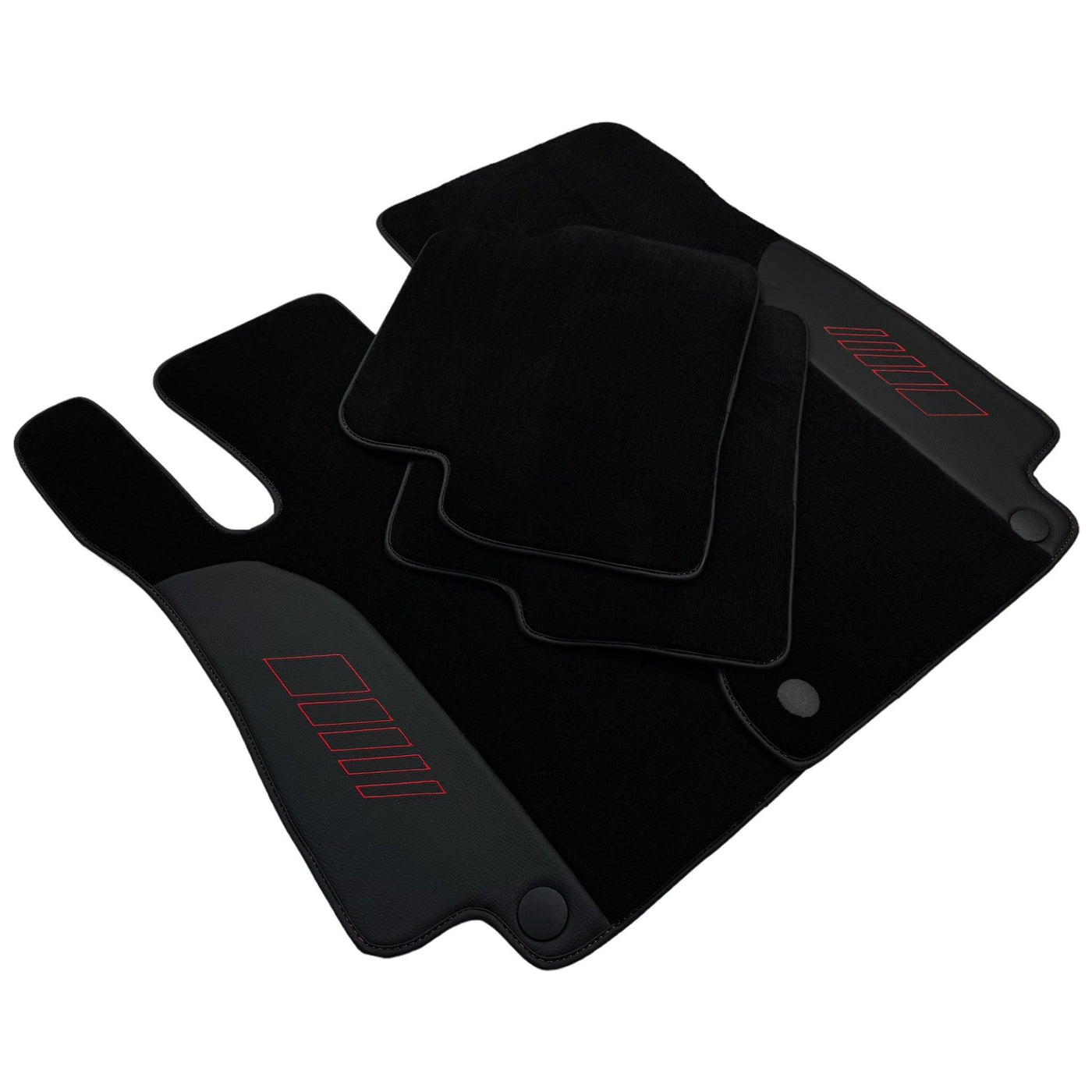 Black Floor Mats For Mercedes Benz CLC-Class CL203 (2008 - 2011) | AutoWin Edition - AutoWin