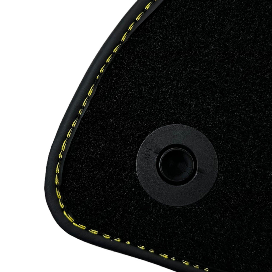 Black Floor Mats For Mercedes Benz CLC-Class CL203 (2008 - 2011) | Fighter Jet Edition - AutoWin