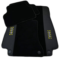 Black Floor Mats For Mercedes Benz CLK-Class A209 Convertible (2003-2010) | Fighter Jet Edition - AutoWin