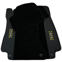Black Floor Mats For Mercedes Benz CLK-Class C209 Coupe (2002-2009) | Fighter Jet Edition - AutoWin