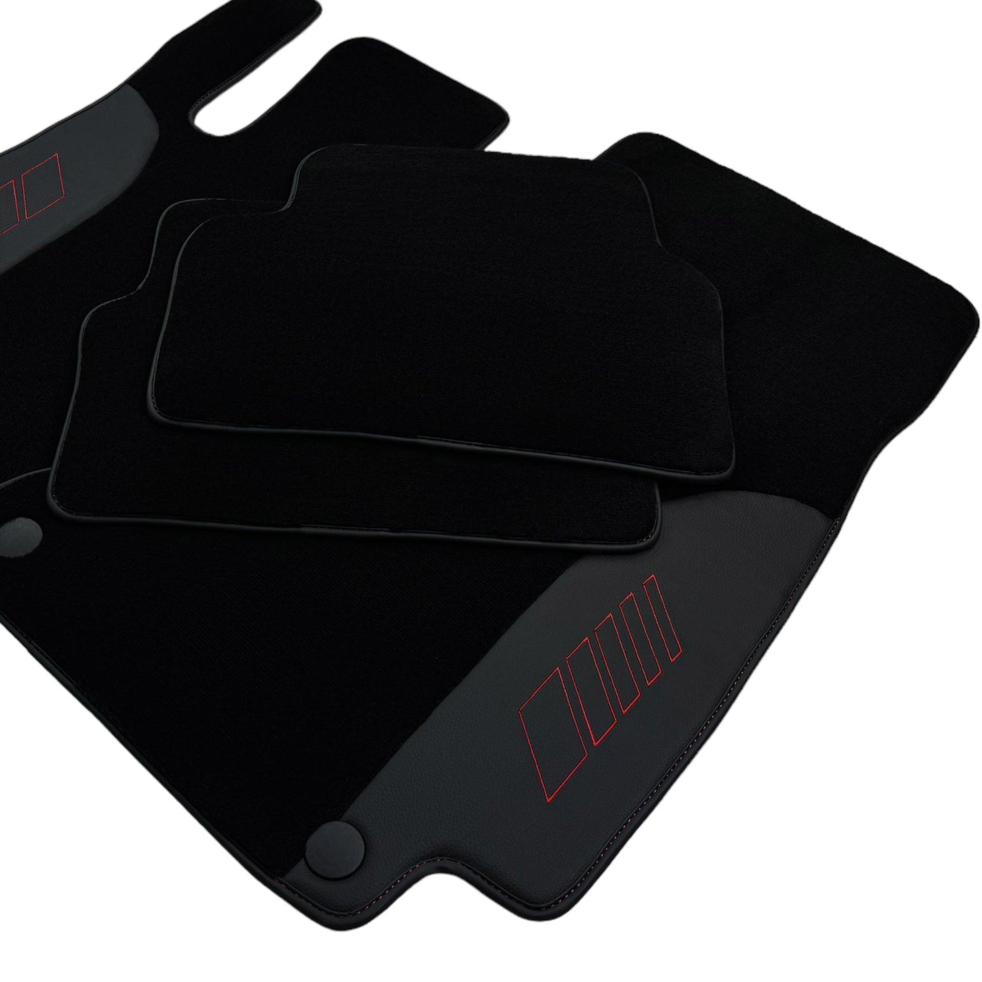 Black Floor Mats For Mercedes Benz E-Class W213 Sedan (2020-2023) | AutoWin Edition - AutoWin