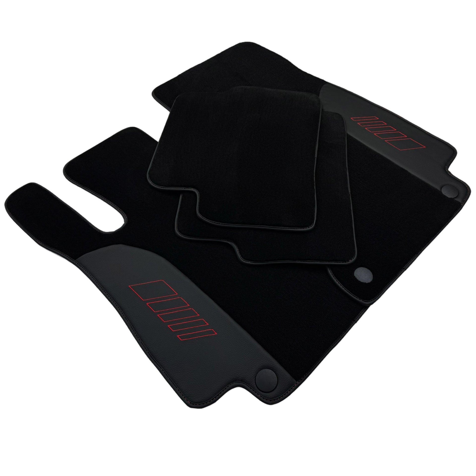 Black Floor Mats For Mercedes Benz E-Class W213 Sedan (2020-2023) | AutoWin Edition - AutoWin