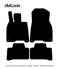 Black Floor Mats For Mercedes Benz EQE-Class V295 (2022-2023) | AutoWin Edition - AutoWin