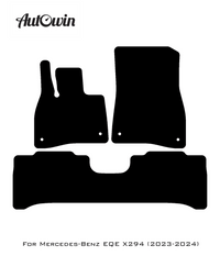 Black Floor Mats For Mercedes Benz EQE-Class X294 (2023-2024) | AutoWin Edition - AutoWin