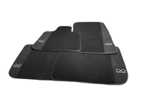 Black Floor Mats For Rolls Royce Black Badge Dawn - AutoWin