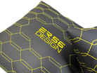 Black Leather Pillows ER56 Design Set of 2 Yellow Sewing - AutoWin
