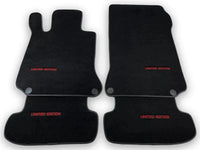 Black Luxury Floor Mats For Mercedes Benz GLK-Class X204 (2012-2015) | ER56 Design - AutoWin