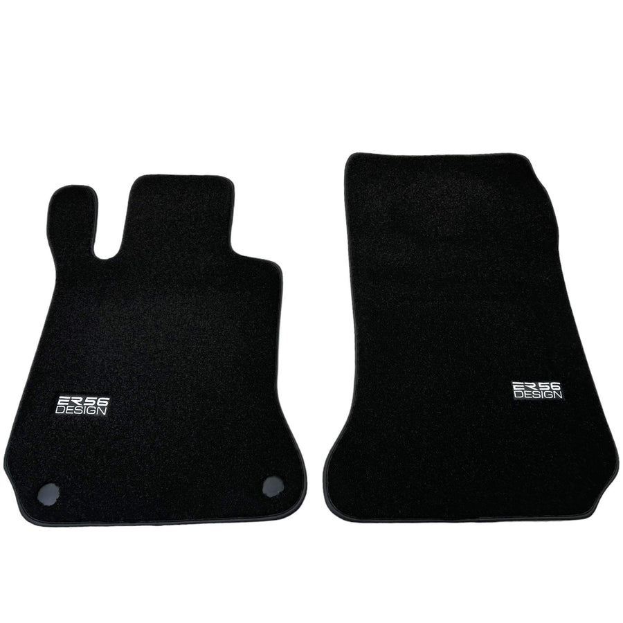 Black Luxury Floor Mats For Mercedes Benz S-Class W221 (2005-2013) Long Wheelbase | ER56 Design - AutoWin