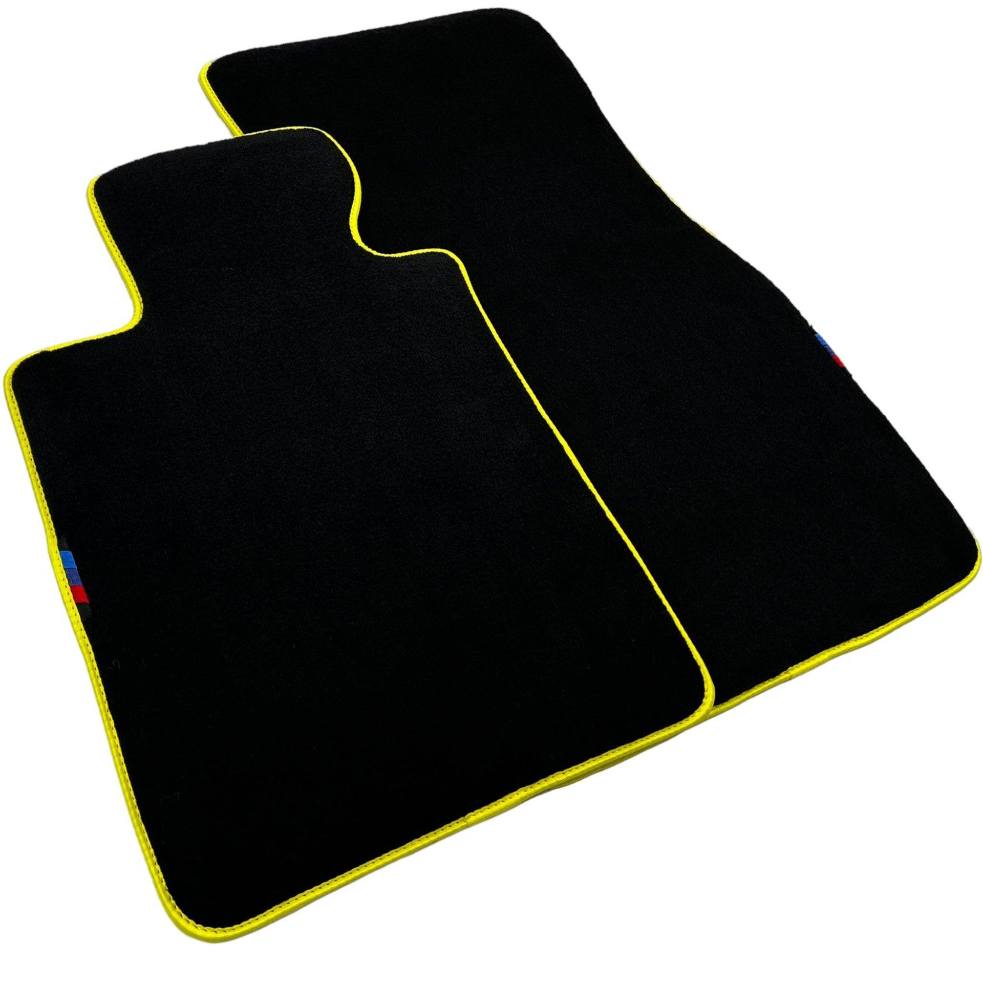 Black Mats For BMW M3 E92 | Yellow Trim - AutoWin