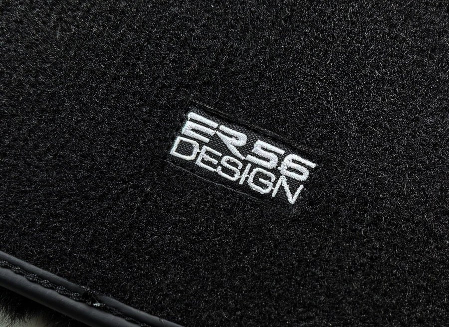 Black Sheepskin Floor Mats For BMW X6 Series F16 No Steps Edition - AutoWin