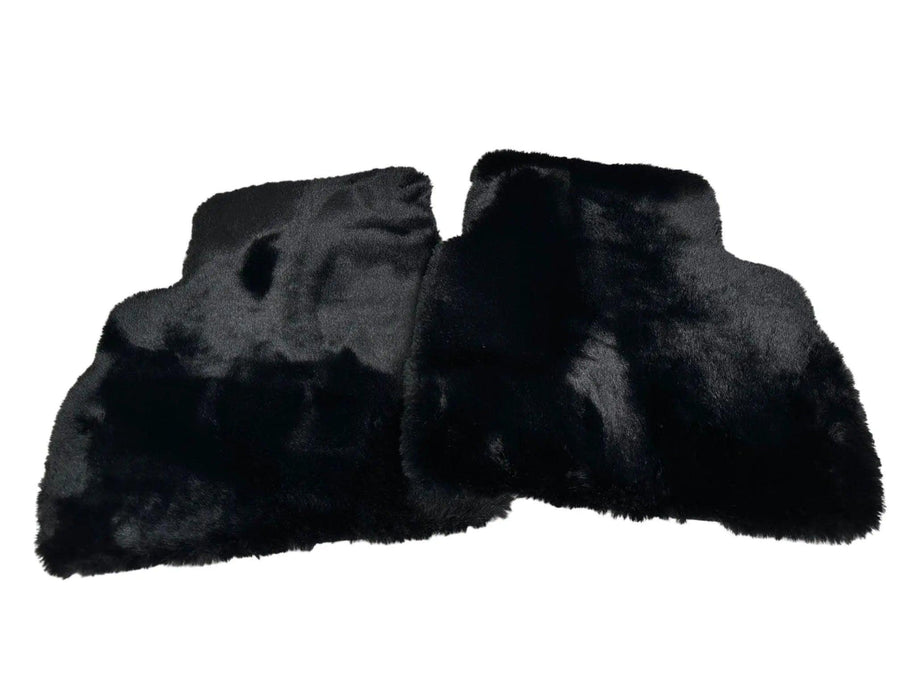 Black Sheepskin Floor Mats For Mercedes Benz E-Class W212 Sedan Facelift (2013-2016) | ER56 Design - AutoWin