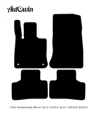 Black Sheepskin Floor Mats For Mercedes Benz GLC-Class X254 SUV (2023-2024) | ER56 Design - AutoWin