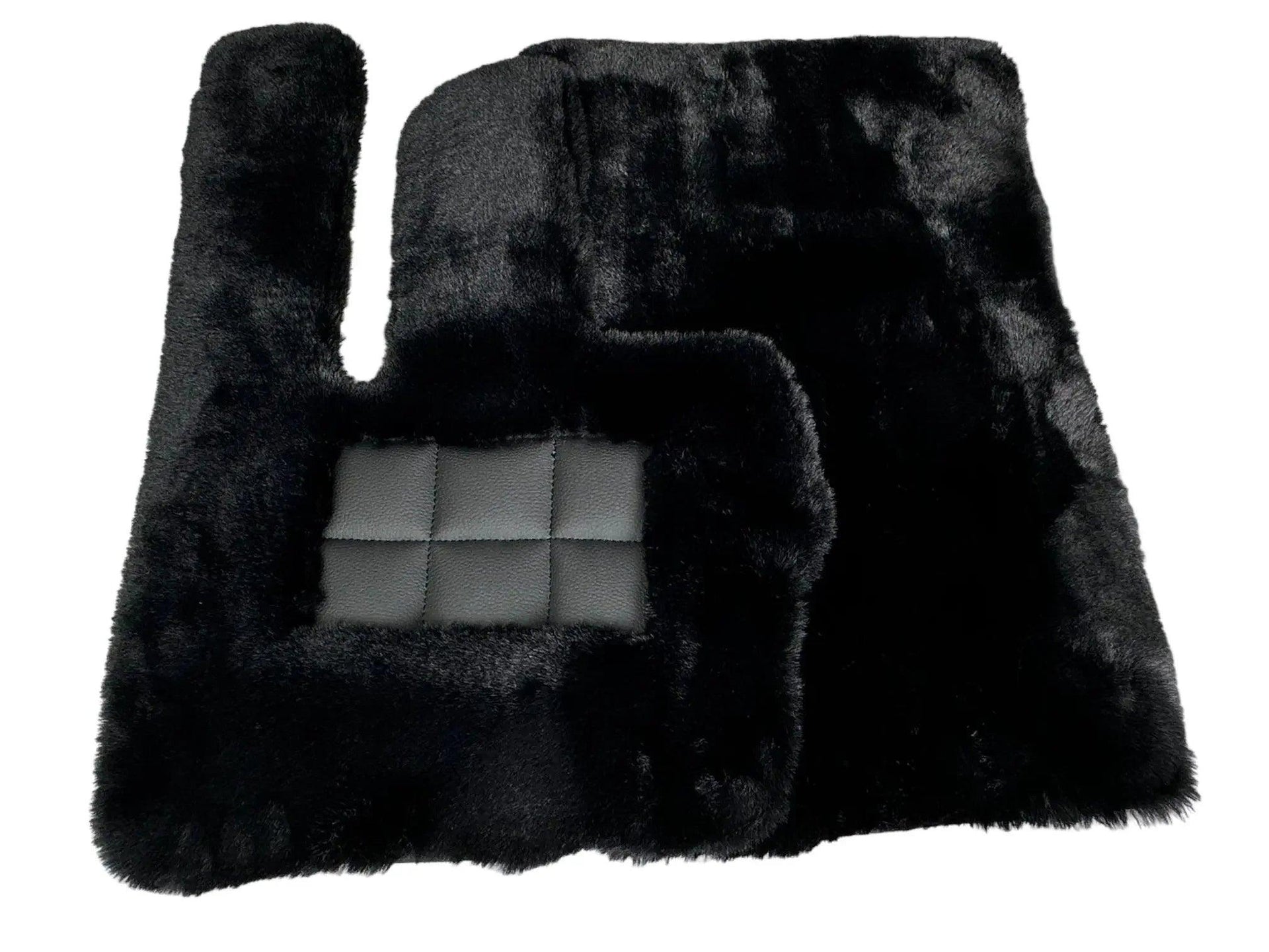 Black Sheepskin Floor Mats For Mercedes Benz GLE-Class C167 Coupe (2020-2023) | ER56 Design - AutoWin