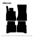 Black Sheepskin Floor Mats For Mercedes Benz S-Class V223 (2020-2023) Long Wheelbase | ER56 Design - AutoWin
