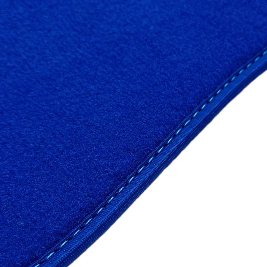 Blue Floor Mats For Bentley Mulsanne (2010-2020) with Alcantara Leather - AutoWin