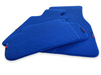 Blue Floor Mats For BMW 7 Series E65 With M Package - AutoWin