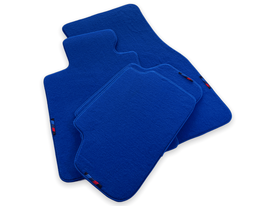 Blue Floor Mats For BMW 7 Series F02 With M Package - AutoWin