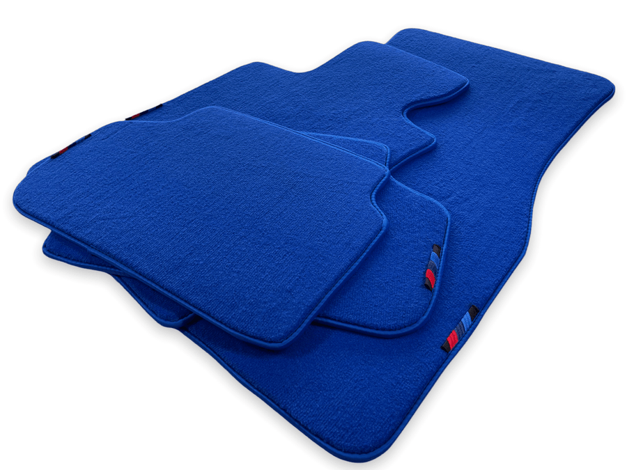 Blue Floor Mats For BMW 7 Series F02 With M Package - AutoWin