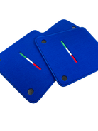 Blue Floor Mats For Ferrari 599 Coupe 2006-2012 Italian Edition - AutoWin