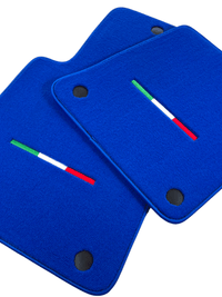Blue Floor Mats For Ferrari 599 Coupe 2006-2012 Italian Edition - AutoWin