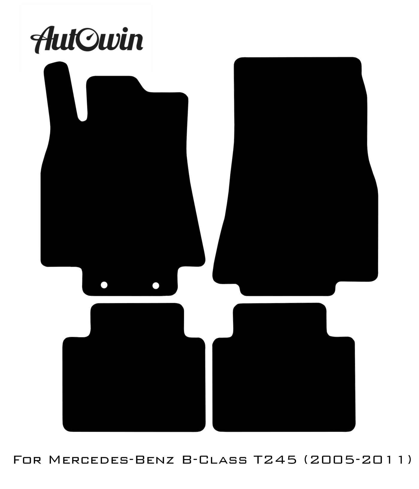 Blue Floor Mats For Mercedes Benz B-Class T245 (2005-2011) | Limited Edition - AutoWin