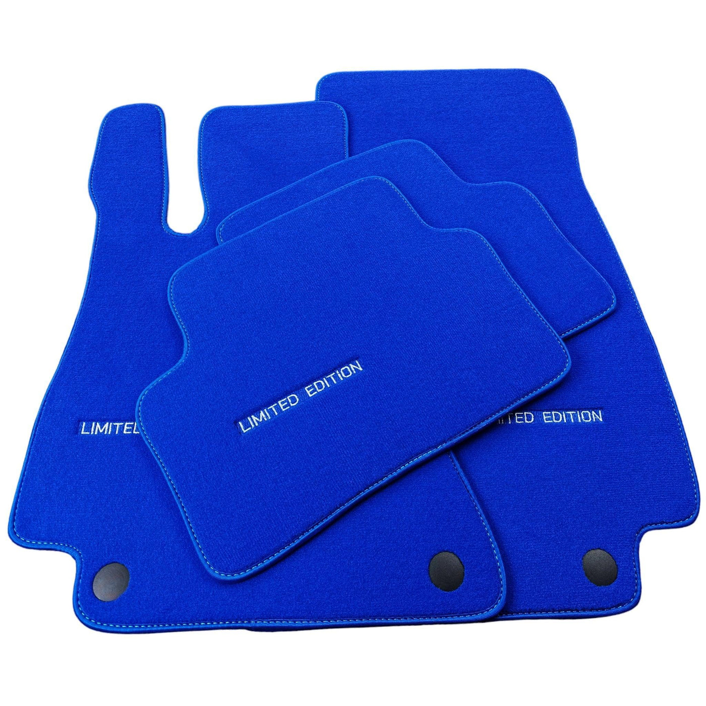 Blue Floor Mats For Mercedes Benz C-Class W204 Sedan (2007-2014) | Limited Edition - AutoWin