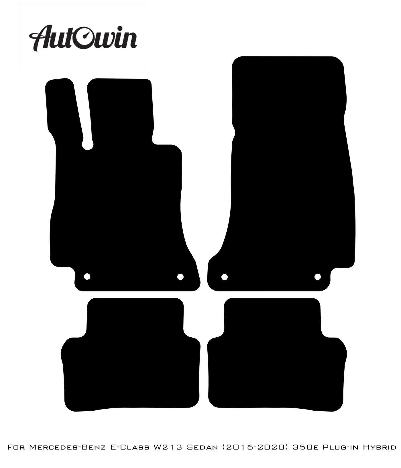 Blue Floor Mats For Mercedes Benz E-Class W213 Sedan (2016-2020) Hybrid | Limited Edition - AutoWin