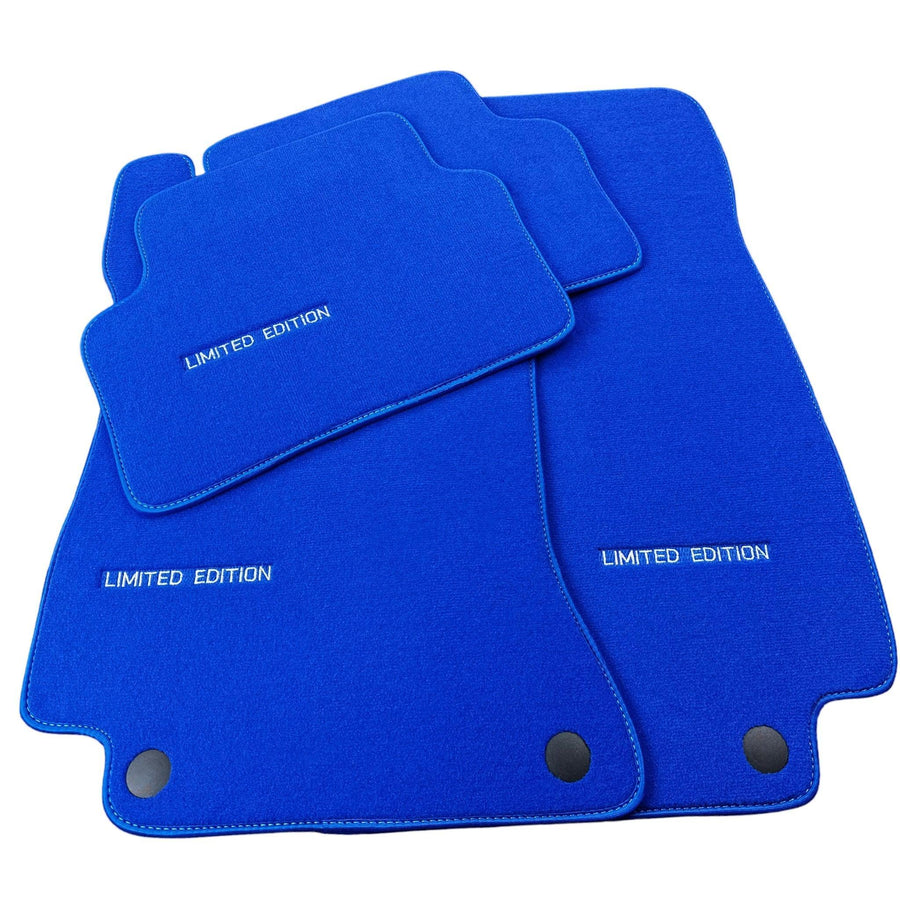 Blue Floor Mats For Mercedes Benz S-Class V223 (2021-2023) Hybrid | Limited Edition - AutoWin