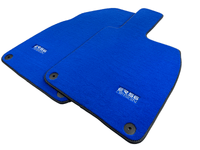 Blue Floor Mats for Porsche 718 Boxster 2016-2023 ER56 Design - AutoWin