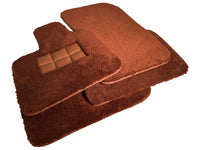 Brown Sheepskin Floor Mats For Bentley Mulsanne (2010-2020) Er56 Design Brand - AutoWin