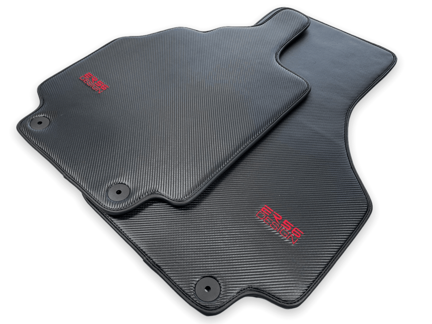 Carbon Fiber Leather Floor Mats for Audi R8 (2007-2015) - AutoWin