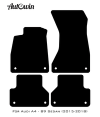 Dark Blue Floor Mats for Audi A4 - B9 Sedan (2015-2018) | ER56 Design - AutoWin