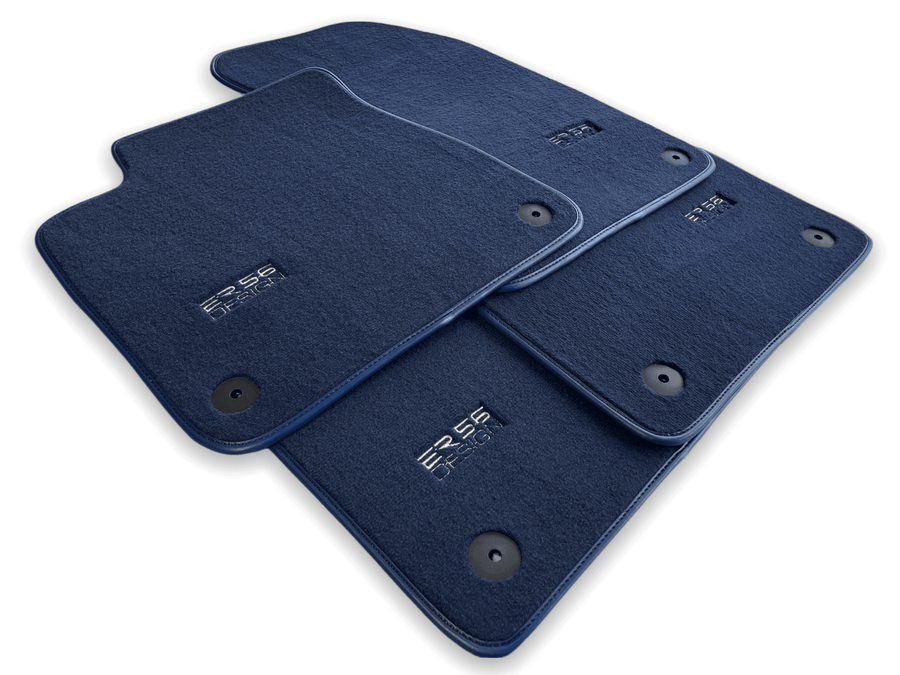 Dark Blue Floor Mats for Audi A5 - 8F7 Convertible (2009-2017) | ER56 Design - AutoWin