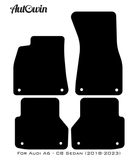 Dark Blue Floor Mats for Audi A6 - C8 Sedan (2018-2023) | ER56 Design - AutoWin