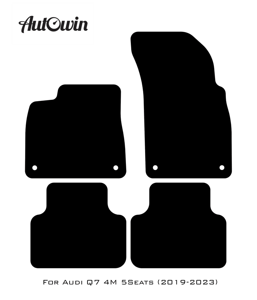 Dark Blue Floor Mats for Audi Q7 4M (2019-2023) | ER56 Design - AutoWin