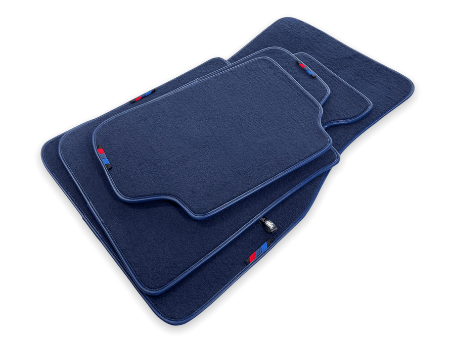 Dark Blue Floor Mats For BMW X3 Series G01 With M Package - AutoWin
