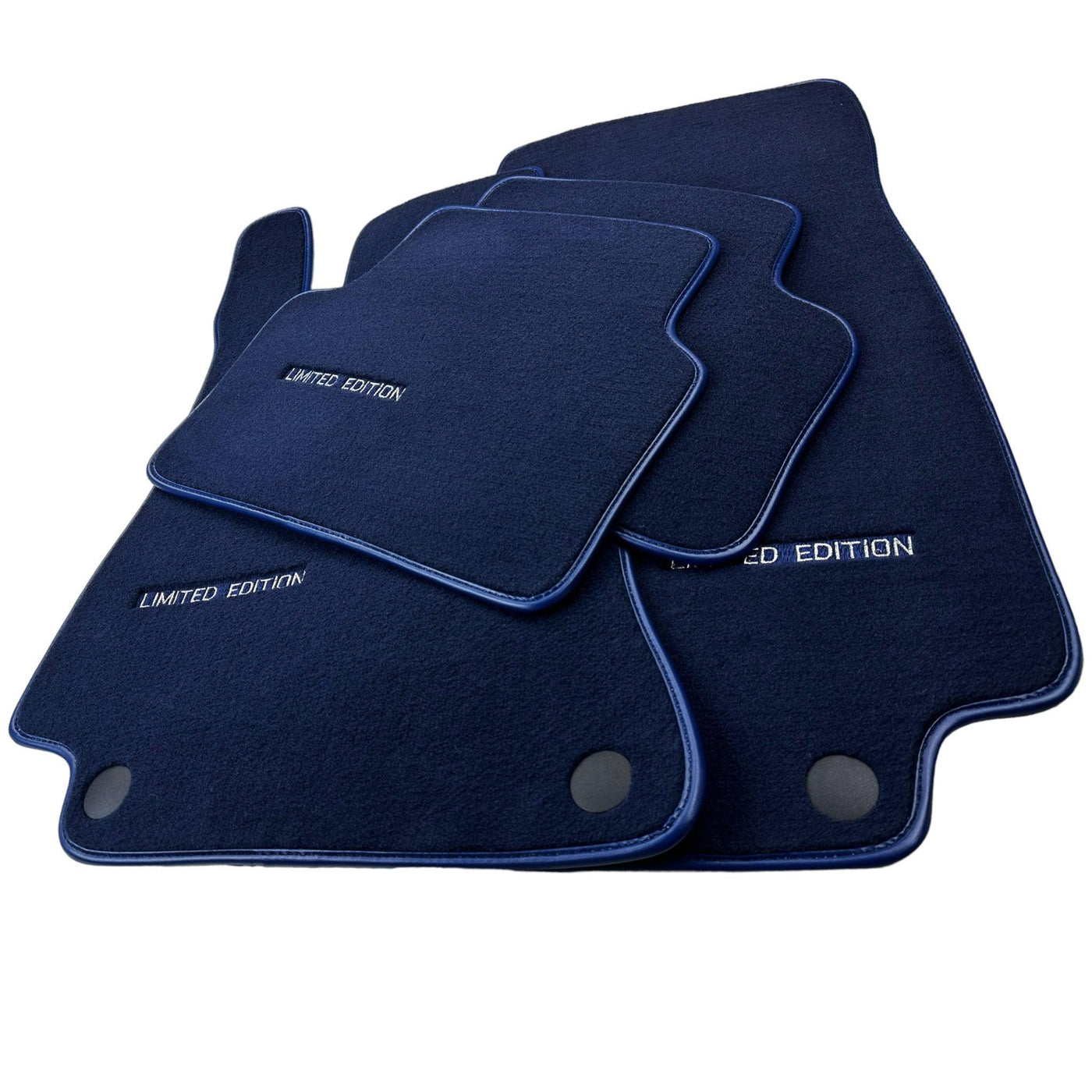 Dark Blue Floor Mats For Mercedes Benz C-Class S205 Wagon Facelift (2018-2021) | Limited Edition - AutoWin